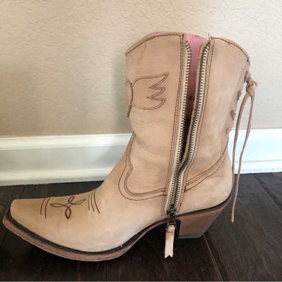 Junk Gypsy by Lane Spirit Animal Snip Toe Ankle Boots - Bone 7.5 - Picture 9 of 10